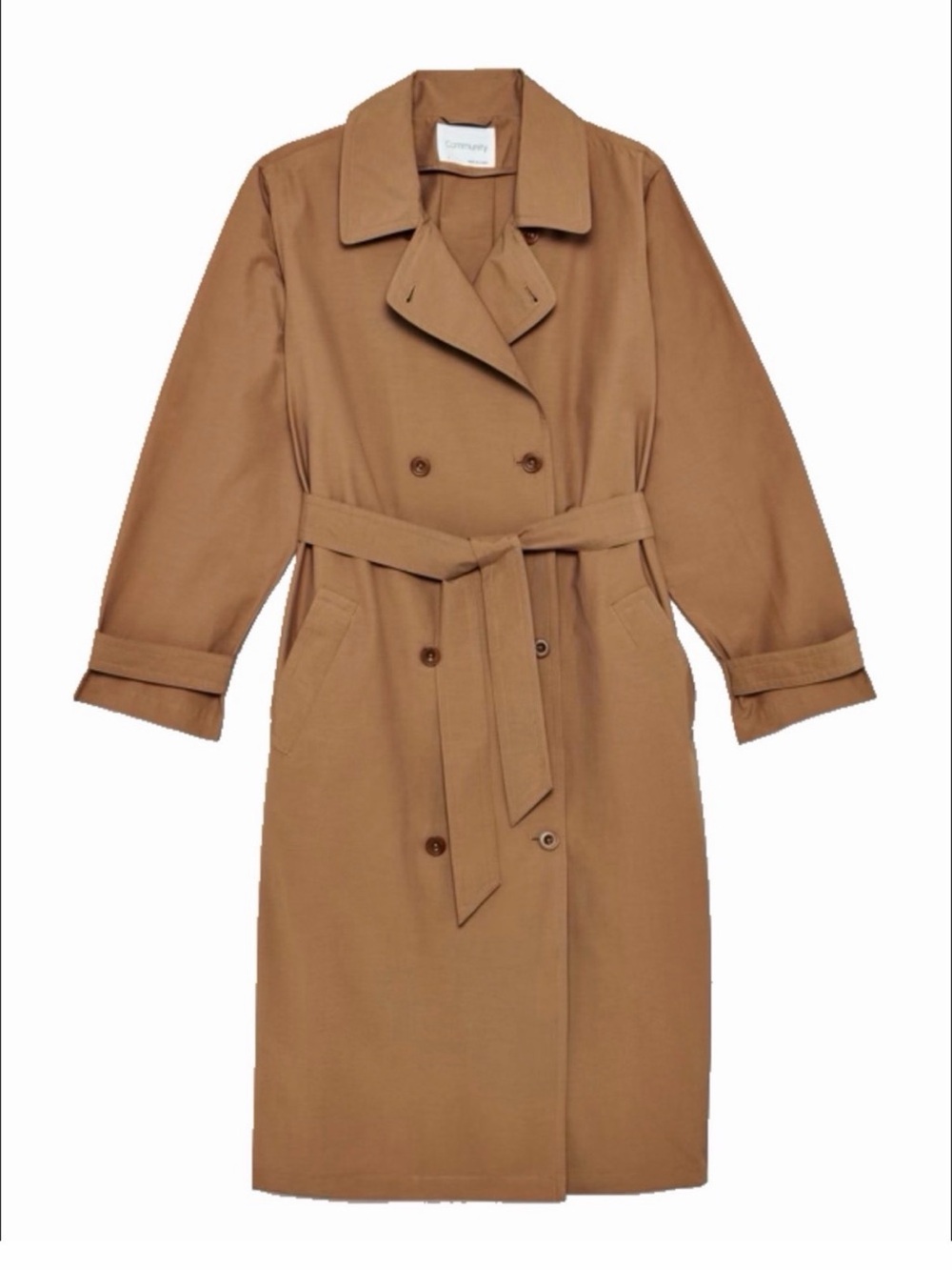 Aritzia Community Relaxed Belted Trench Coat (Cotton)